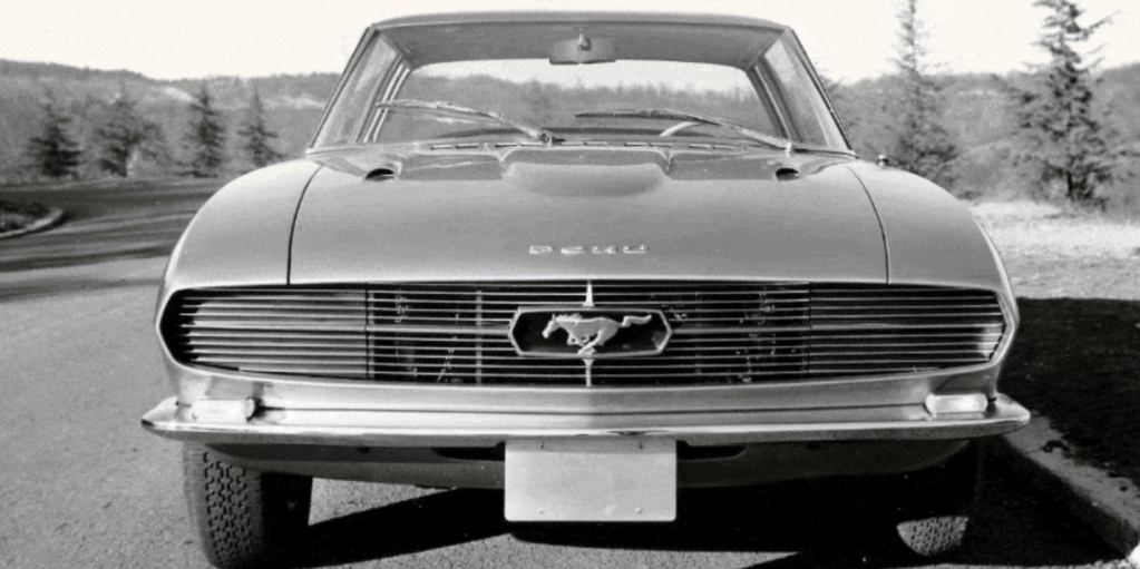 An image of a Bertone Ford Mustang that has been missing for over 50 years.