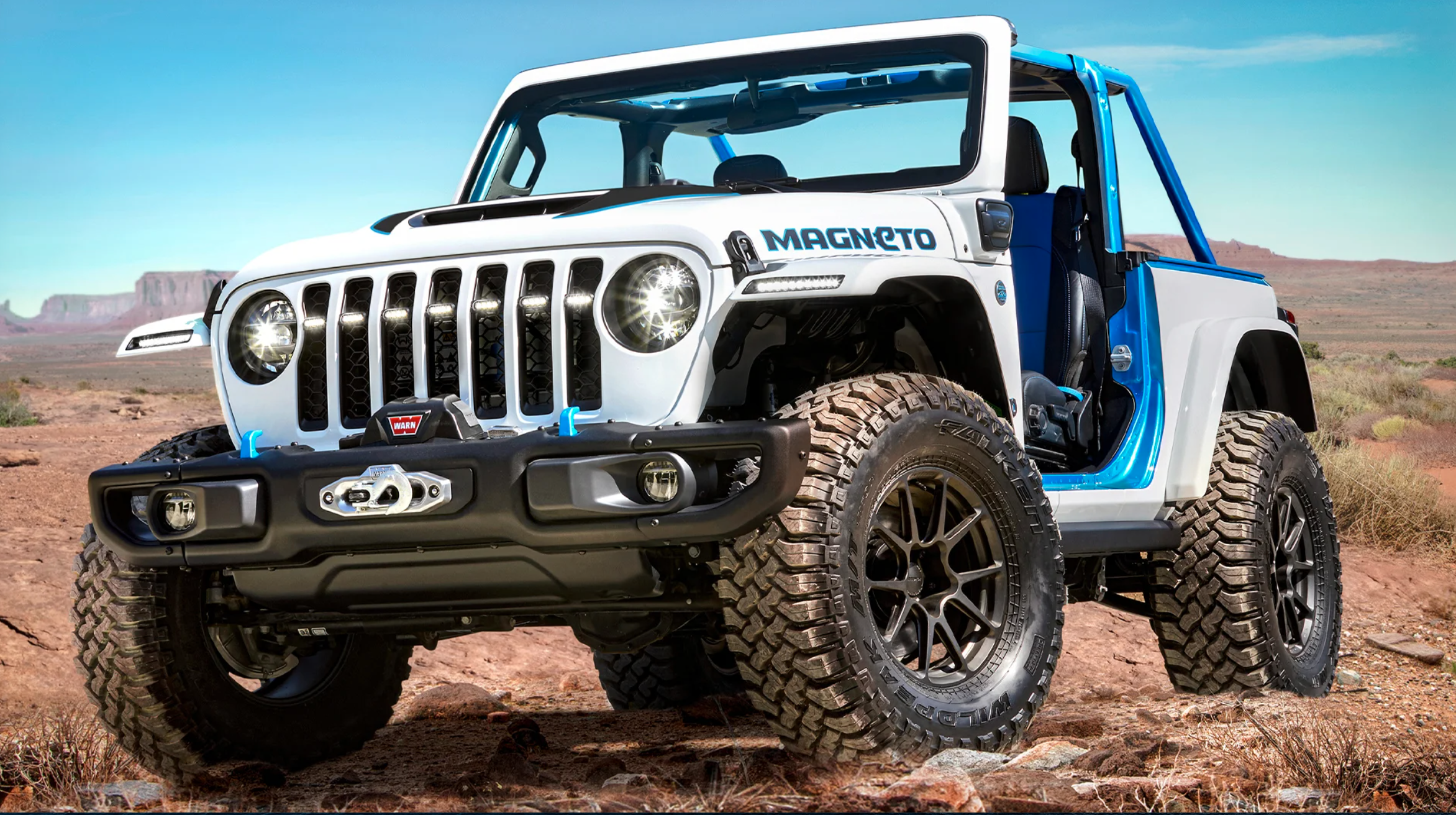 The Jeep Magneto EV concept in Moab