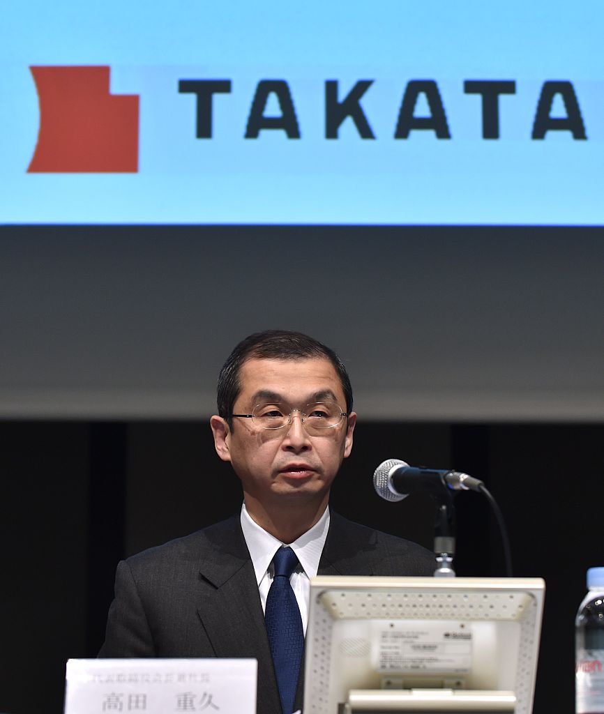 Takata airbag president Shigehisa Takata