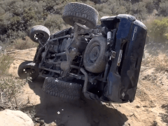 Toyota Tacoma Gets Completely Destroyed in Off-Road Recovery Attempt