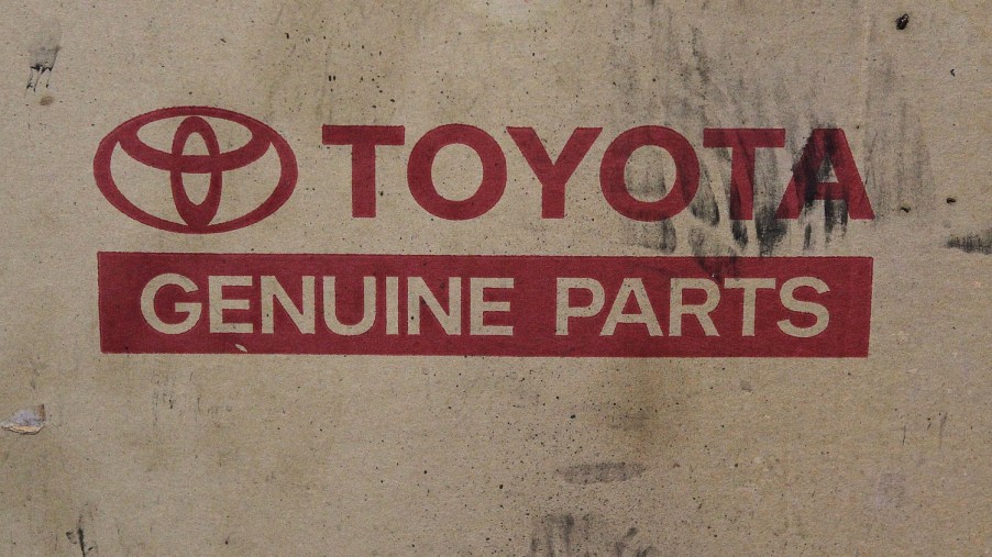 A Toyota genuine parts box