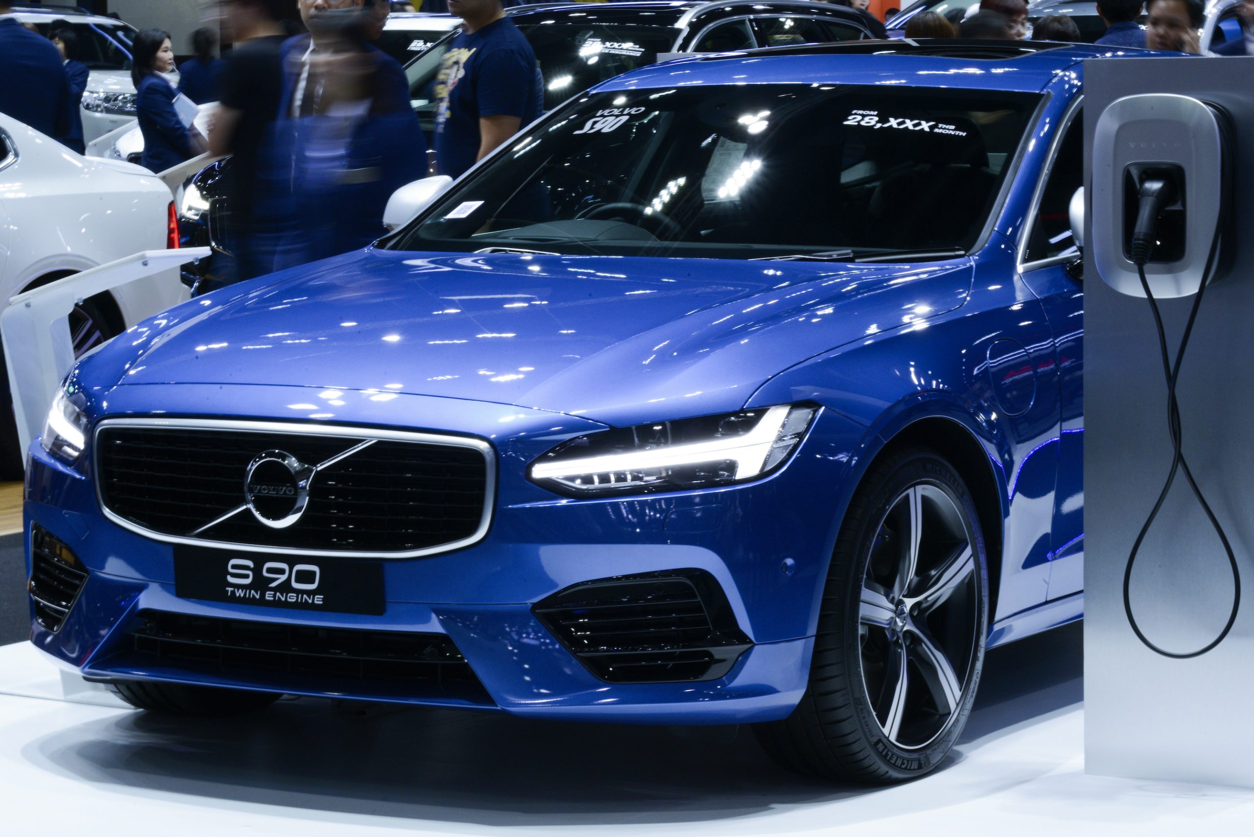 Volvo s90 T8 twin engine 2018 on display during Thailand International Motor Expo 2018