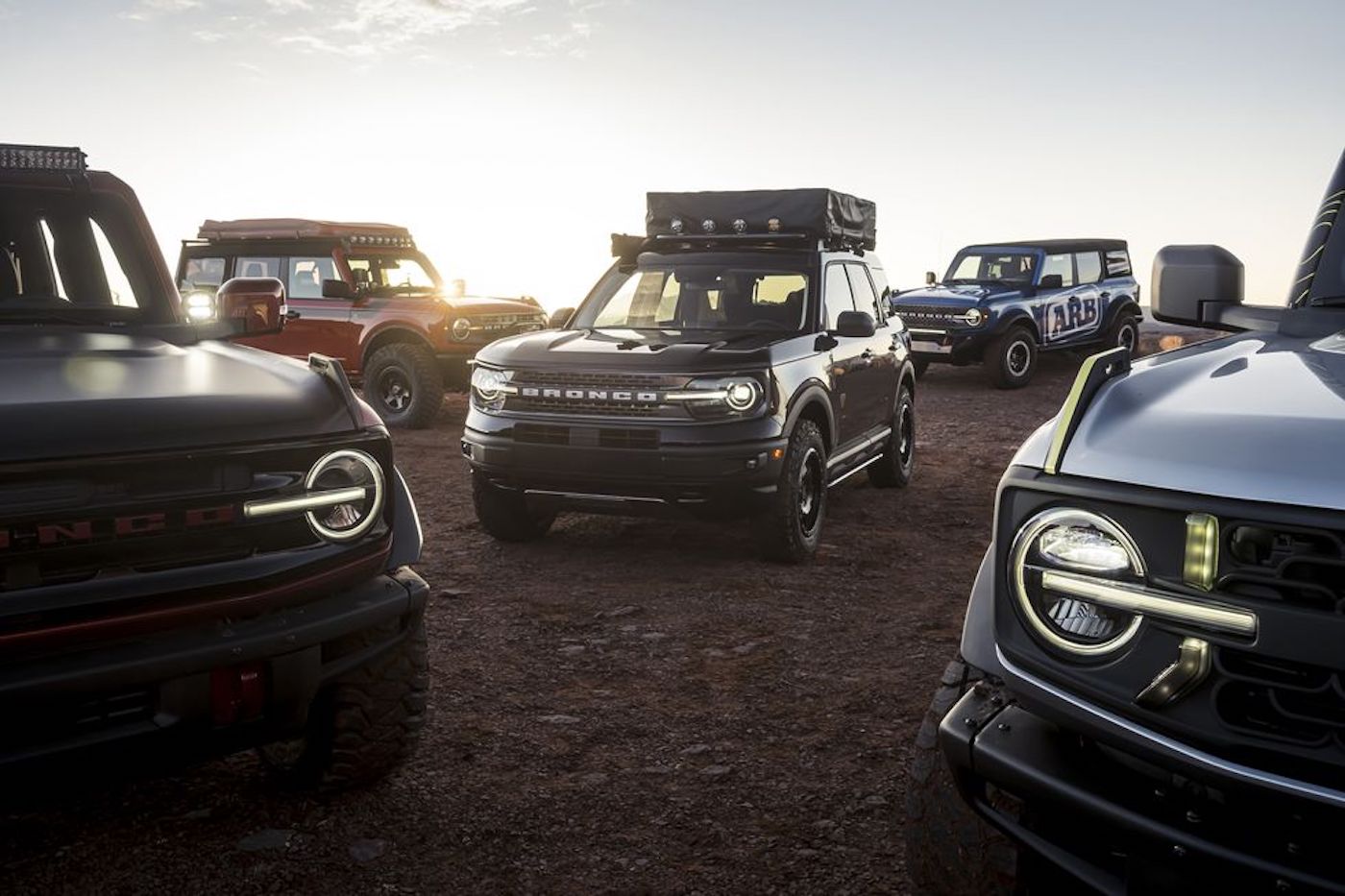 Five Ford Bronco Concepts showed up to the Easter Jeep Safari this week