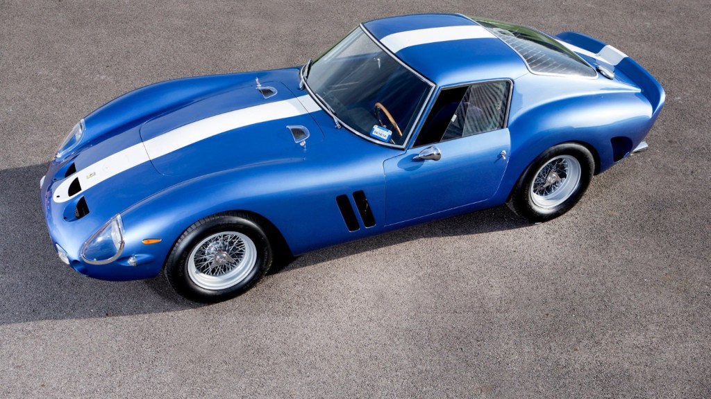 1962 Ferrari 250 GTO in blue and white