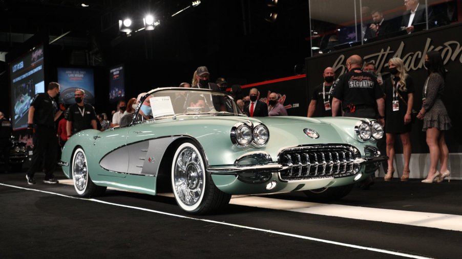 An image of a Chevrolet Corvette that recently sold at auction for $825,000.