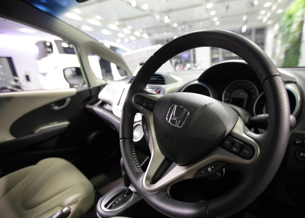 Interior of the 2012 Honda Fit, one of the best used cars