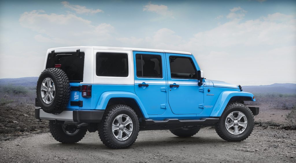 2017 Jeep® Wrangler Chief Edition parked on a summit