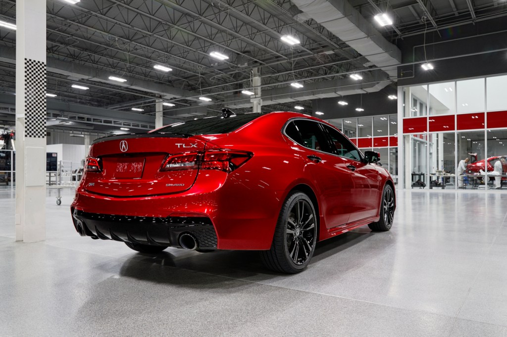 a rear shot of the 2020 Acura TLX PMC Edition