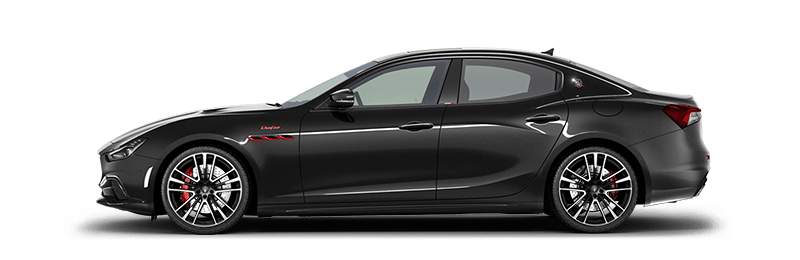 Maserati Ghibli black side view