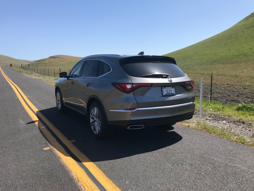 2022 Acura MDX on a canyon road