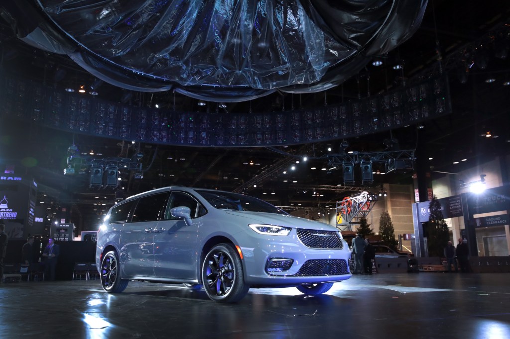 2021 Chrysler Pacifica minivan at Auto Show