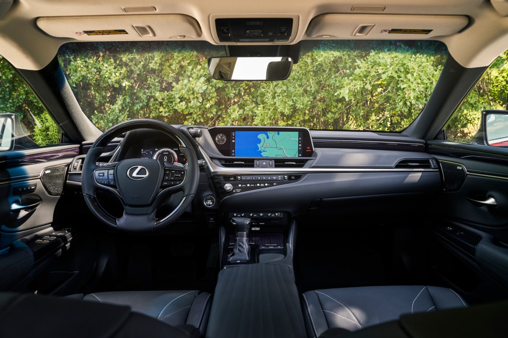 the interior of the 2021 Lexus ES 250 