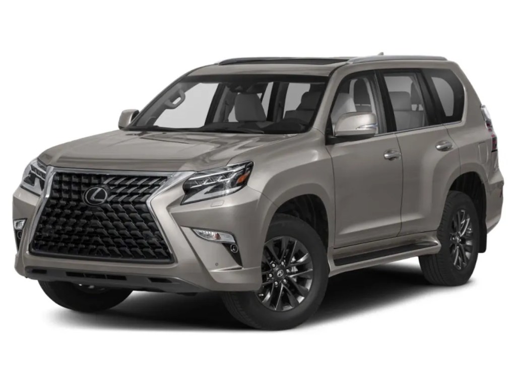2021 Lexus GX 460 in silver with a white background from Consumer Reports