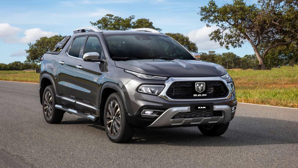 2022 fiat Toro pickup with Ram logos added