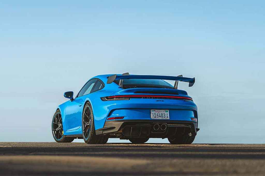 2022 Porsche 911 GT3 from behind