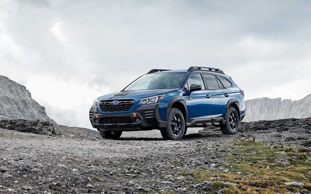 2022 Subaru Outback Wilderness parked on a gravel road