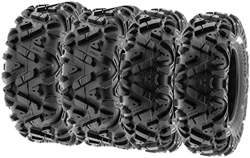 a set of four SunF Power I tires against a white backdrop