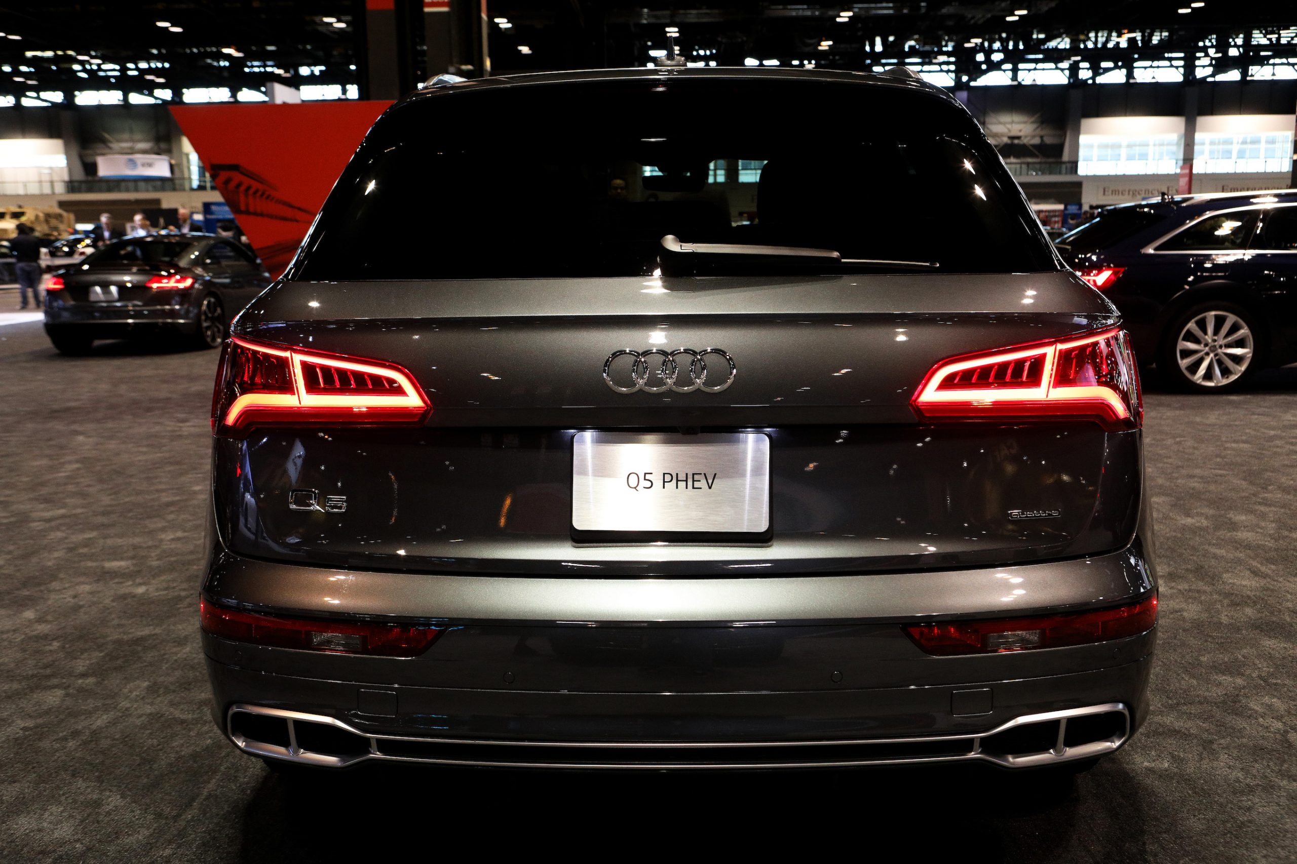 2020 Audi Q5 Phev is on display at the 112th Annual Chicago Auto Show