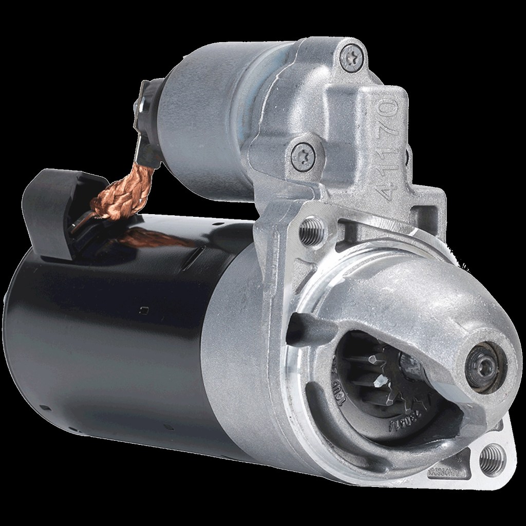 A Bosch car starter motor