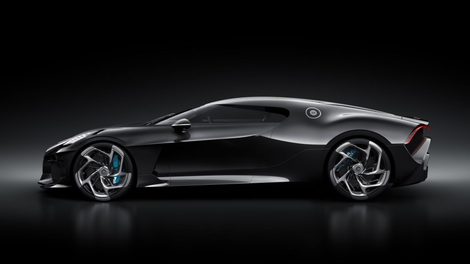 Side profile of the Bugatti La Voiture Noire