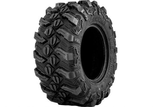 the Sedona Buck Snort in a press photo against a white backdrop displays the tread of one of the leading new ATV tire options