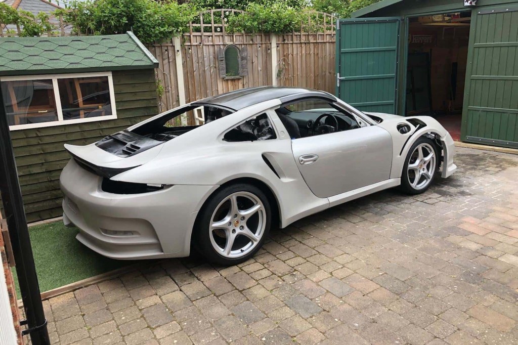 Fake 911 GT3 RS from Boxster under construction