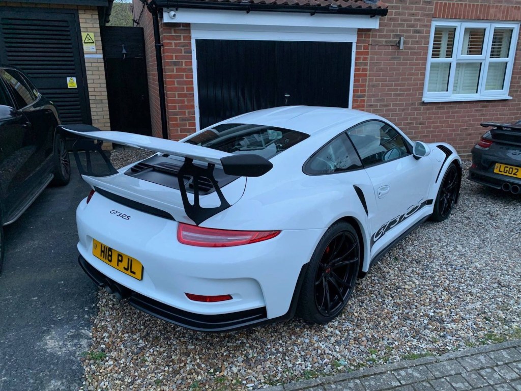 Fake 911 GT3 RS from Boxster rear 3/4 view