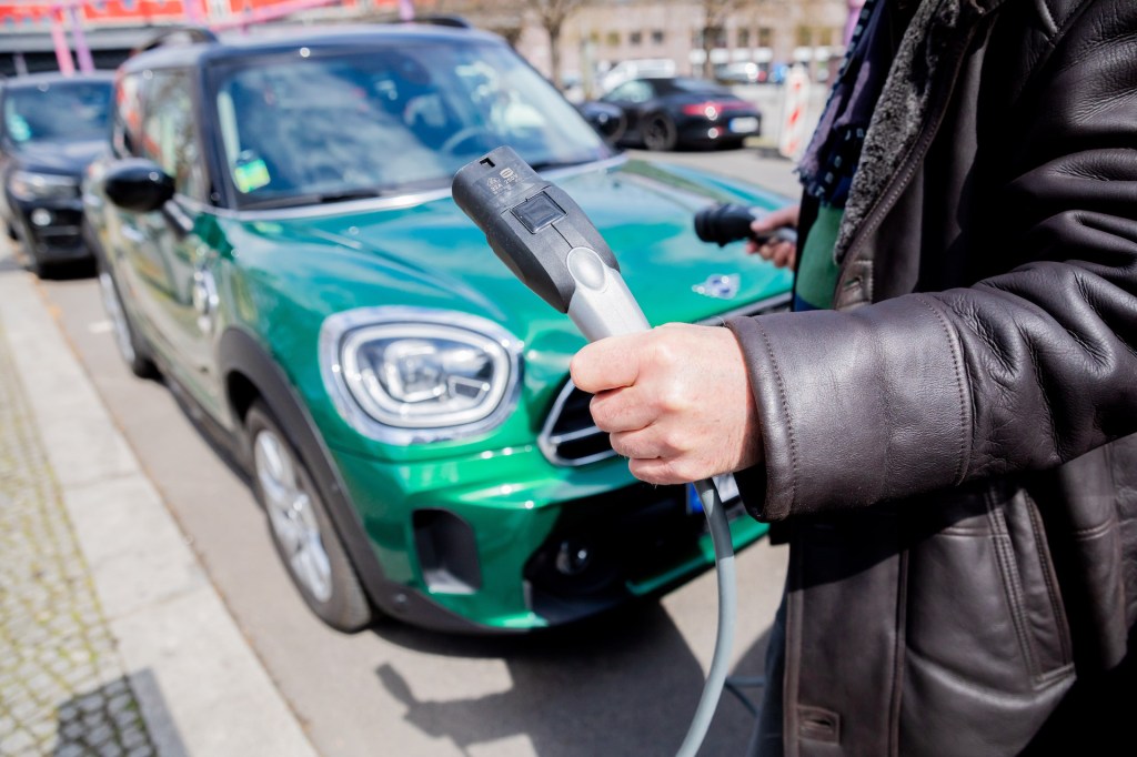 An image of an electric car charger.