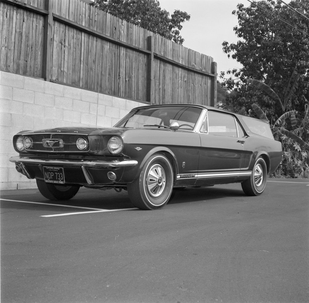 An image of a Ford Mustang Station Wagon parked outside.