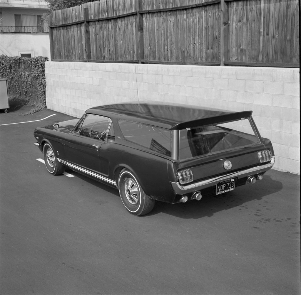 An image of a Ford Mustang Station Wagon parked outside.