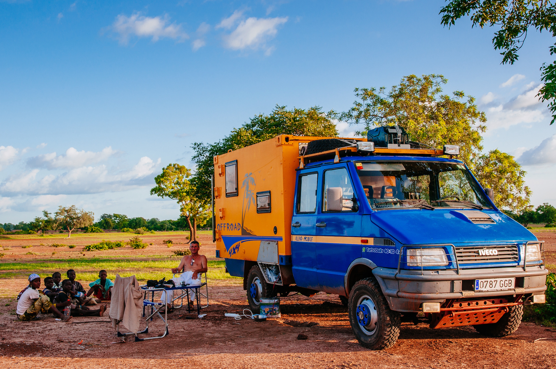 An image of an overlanding rig parked outdoors.