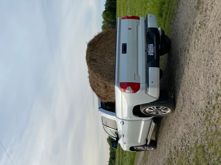 2021 Toyota Tundra 1794 Edition carrying hay 