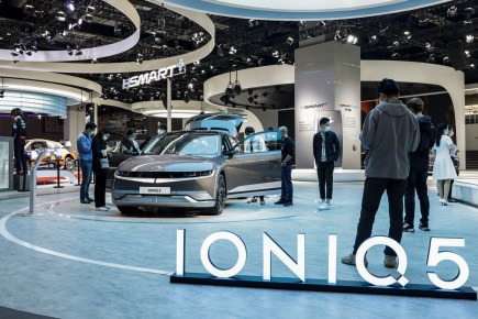 The Hyundai Ioniq 5 is Using DC Fast Charging