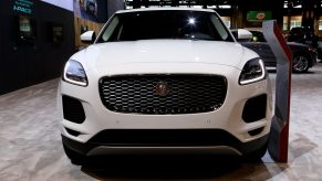 White 2020 Jaguar E-Pace is on display at the 112th Annual Chicago Auto Show