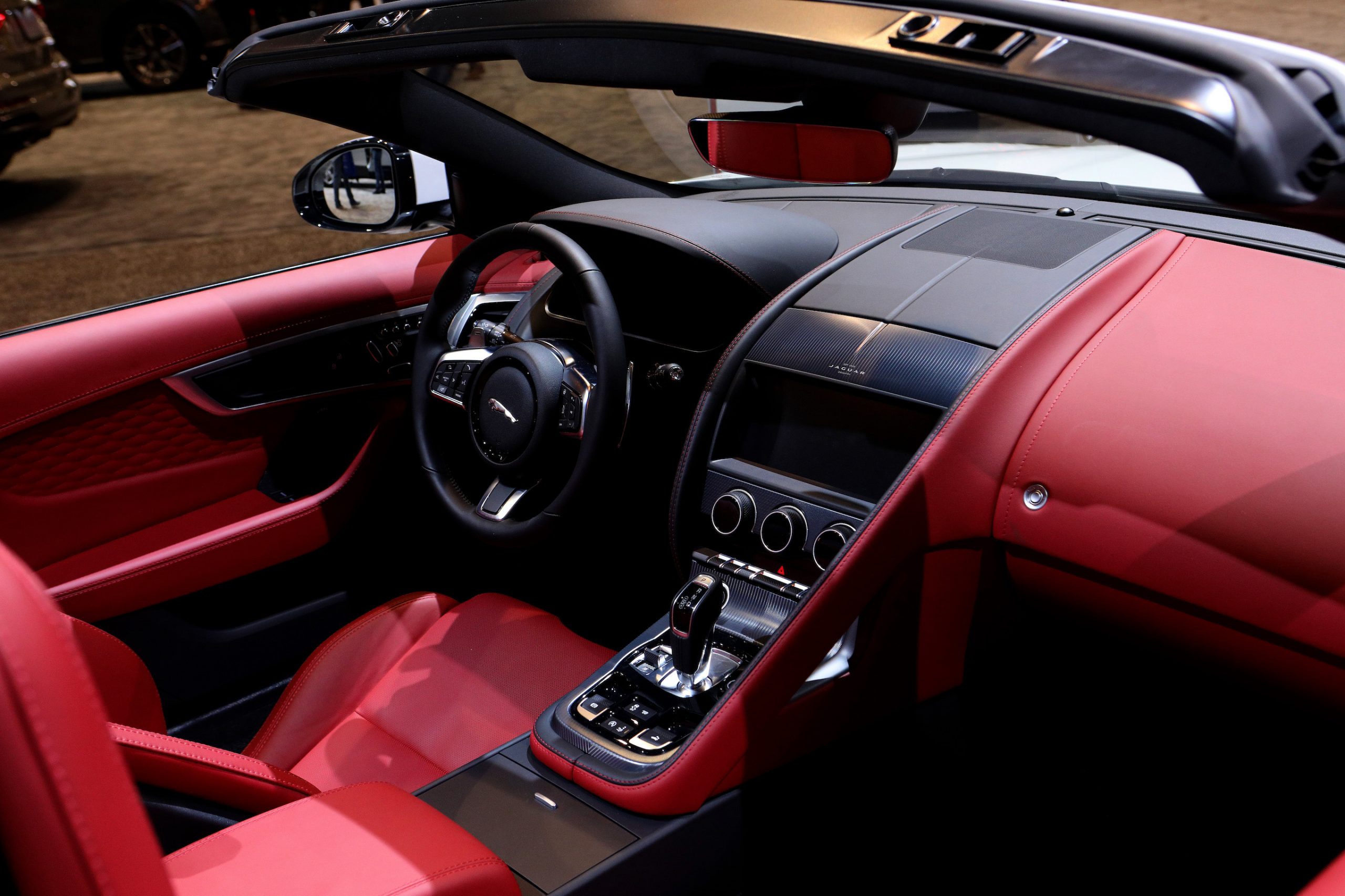 2020 Jaguar F-Type interior is on display at the 112th Annual Chicago Auto Show