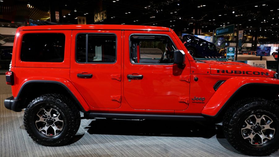 2020 Jeep Wrangler Rubicon is on display at the 112th Annual Chicago Auto Show at McCormick Place