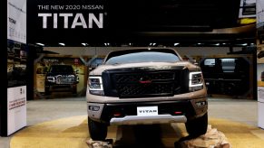 2020 Nissan Titan is on display at the 112th Annual Chicago Auto Show at McCormick Place