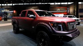 2019 Nissan Titan is on display at the 111th Annual Chicago Auto Show
