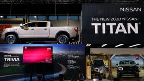 2020 Nissan Titan is on display at the 112th Annual Chicago Auto Show
