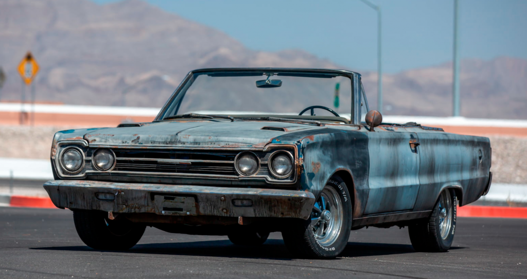 Tommy Boy Plymouth GTX convertible being auctioned