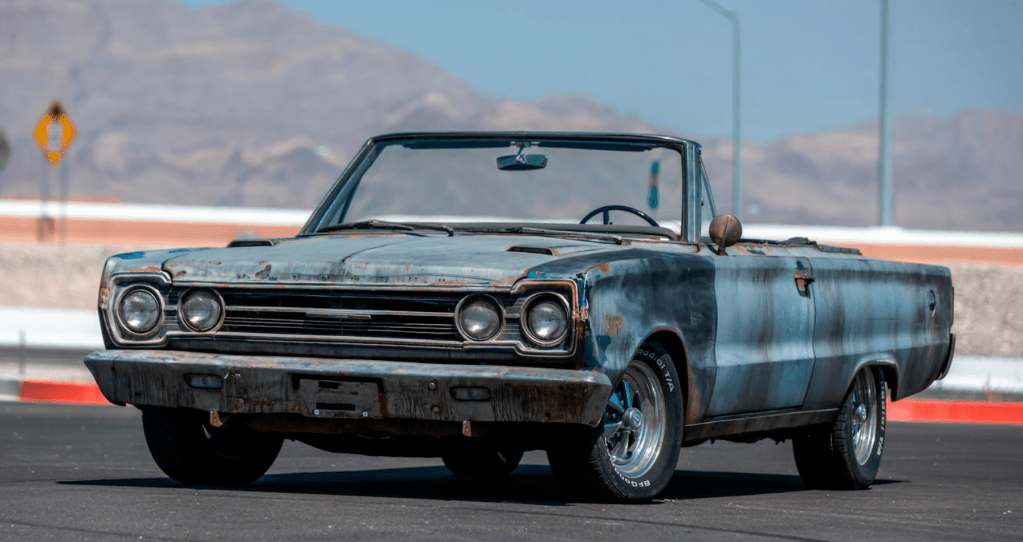 Tommy Boy Plymouth GTX convertible being auctioned