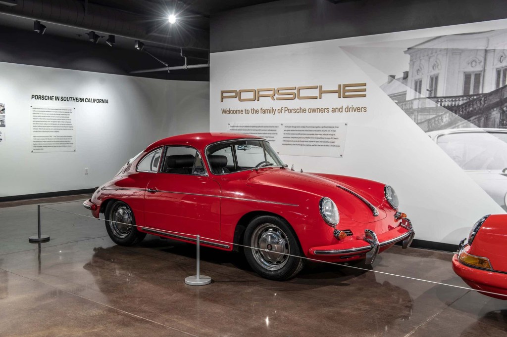 rare Porsche 356 in red 