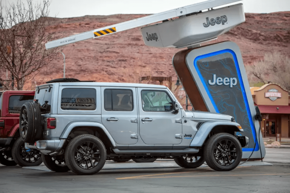 2021 Jeep Wrangler 4xe Charging Station