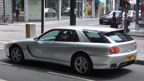 An image of a Ferrari 456 GT Venice station wagon out in London.