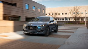 An image of a Maserati Levante Hybrid outdoors.