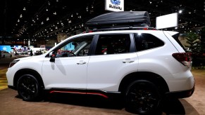 The Subaru Forester Sport, a compact SUV, pictured at the 2020 Chicago Auto Show