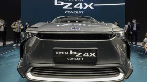 The Toyota Motor Corp. "Beyond Zero" bZ4X electric vehicle