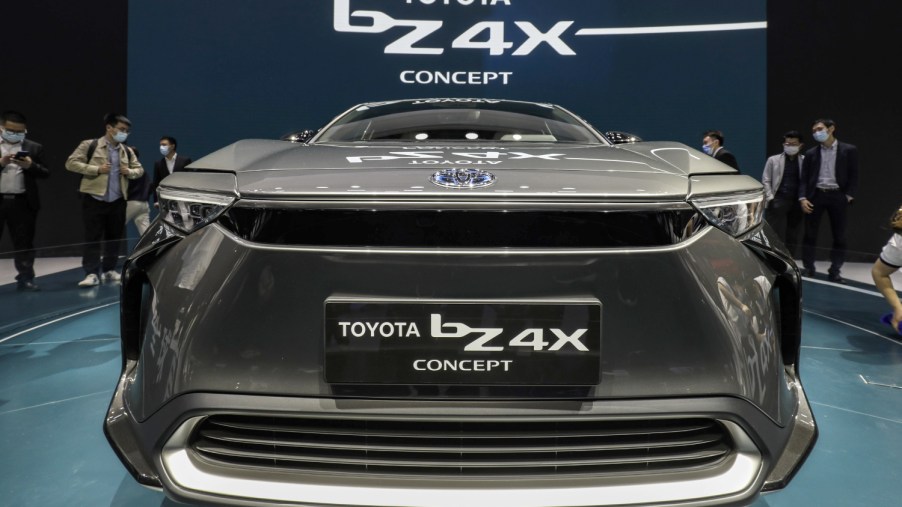 The Toyota Motor Corp. "Beyond Zero" bZ4X electric vehicle
