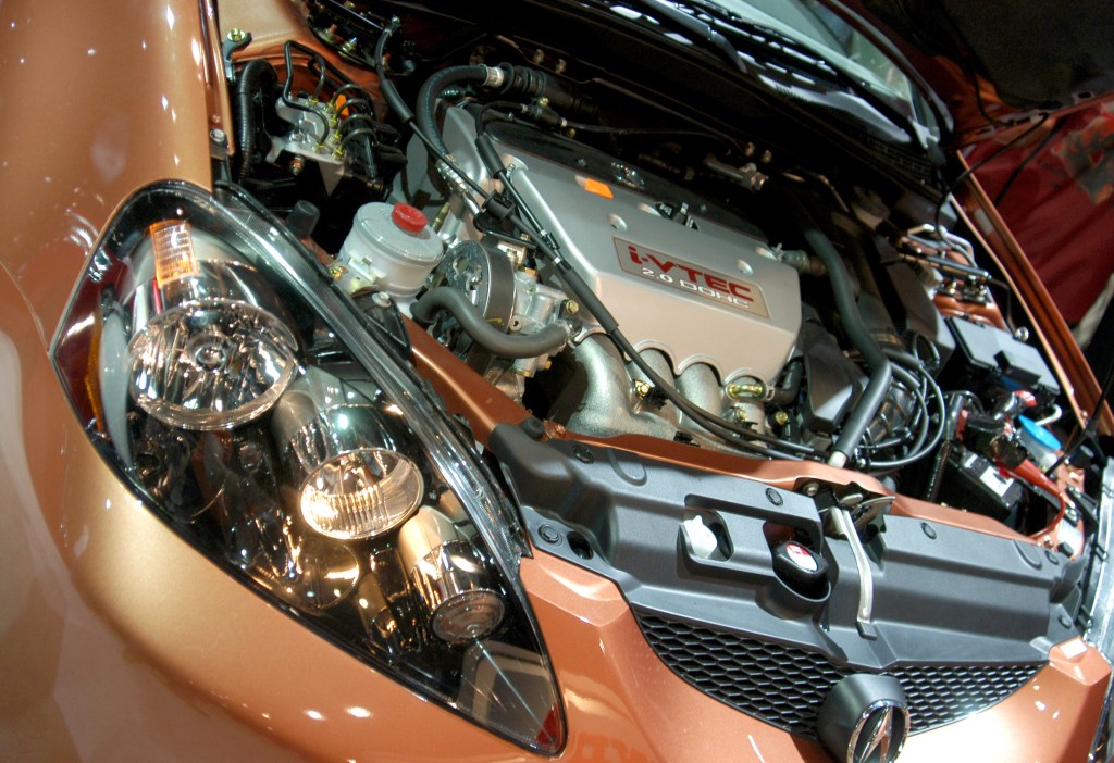 The i-VTEC engine of the Acura RSX JDM car