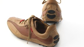 Tan Pikolinos hand-stitched driving shoes